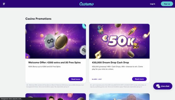 Casino bonuses Casumo