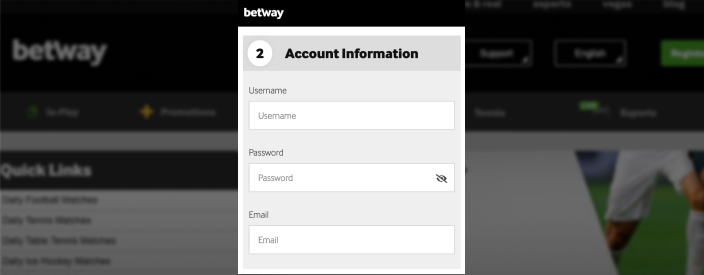 Registration form